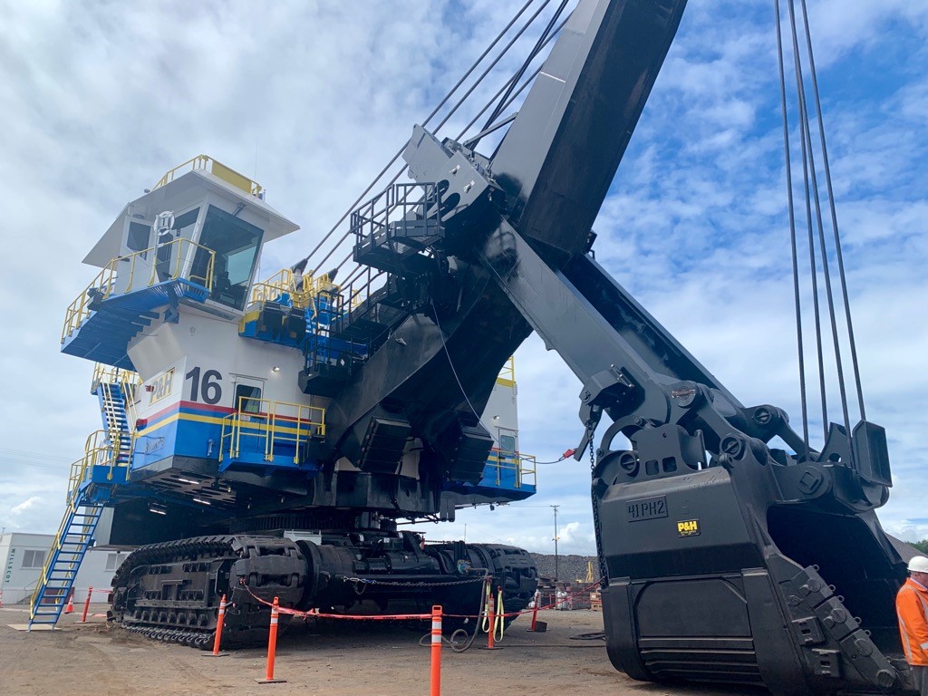 The new P&H electric mine shovel at Minntac